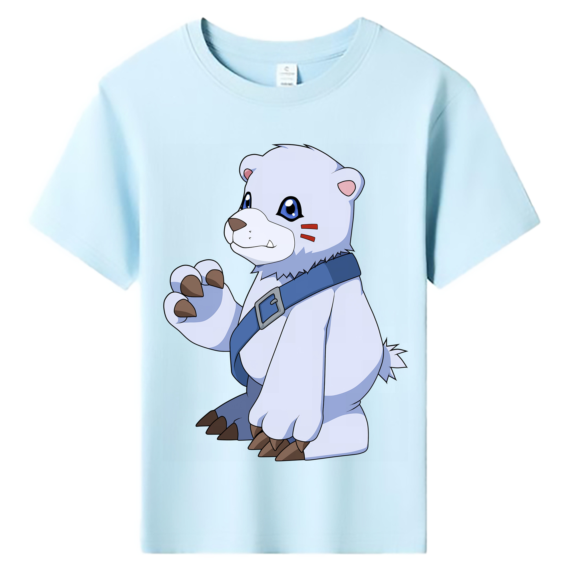 （画像用） Digimon デジタルモンスター/デジモン 綿100％キッズTシャツ（フロントプリント）